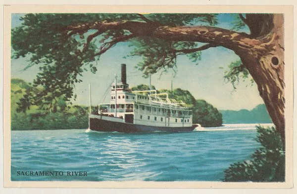 Sacramento River, bakery card from the Nature's Splendor series (D39-7), issued by Bell Bakeries, Inc. — Bell Bakeries, Inc.