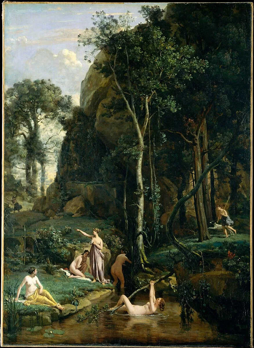Diana and Actaeon (Diana Surprised in Her Bath) — Camille Corot