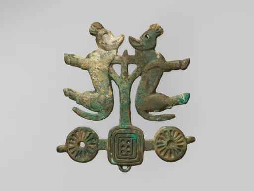 牛車紋青銅飾件|Plaque in the Shape of a Chariot