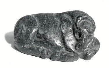 Recumbent bovid seal