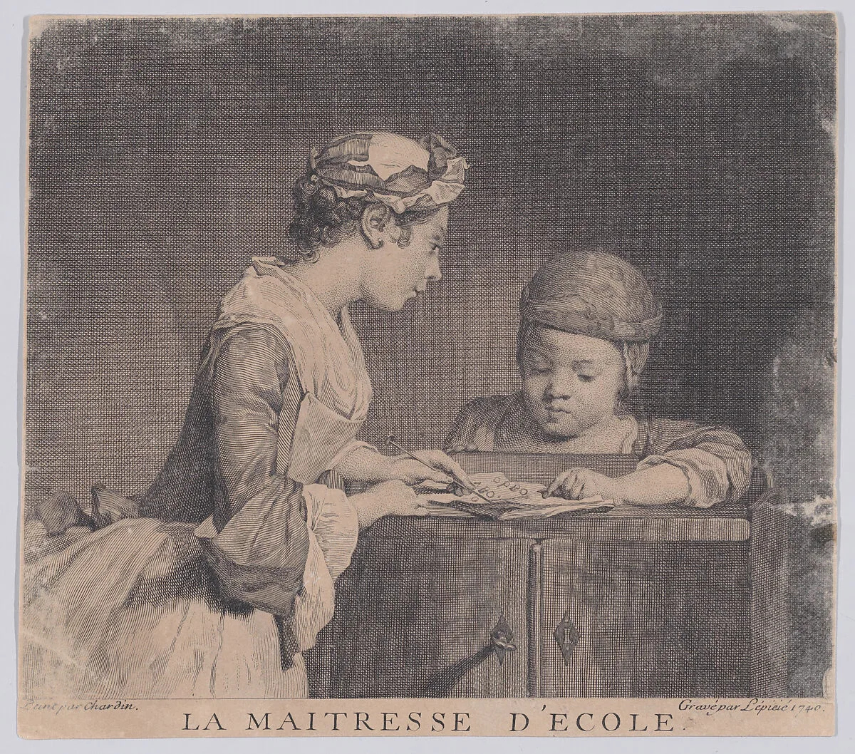 The Schoolmistress — Jean Siméon Chardin|Bernard Lepicié