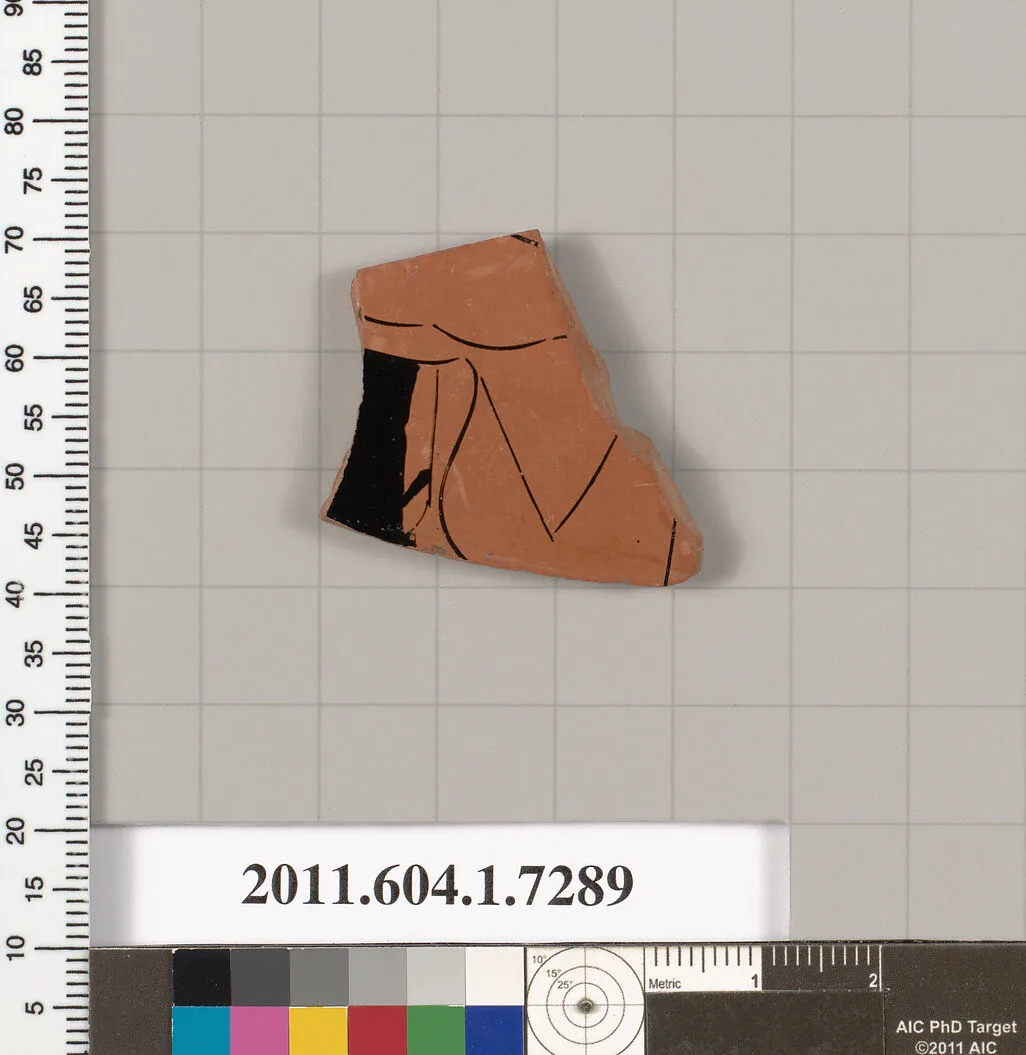 Terracotta fragment of a kylix (drinking cup) — Unknown