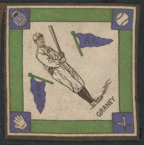 Jack Graney, Cleveland, American League from Baseball Players Felt Blanket series (B18) — Unknown