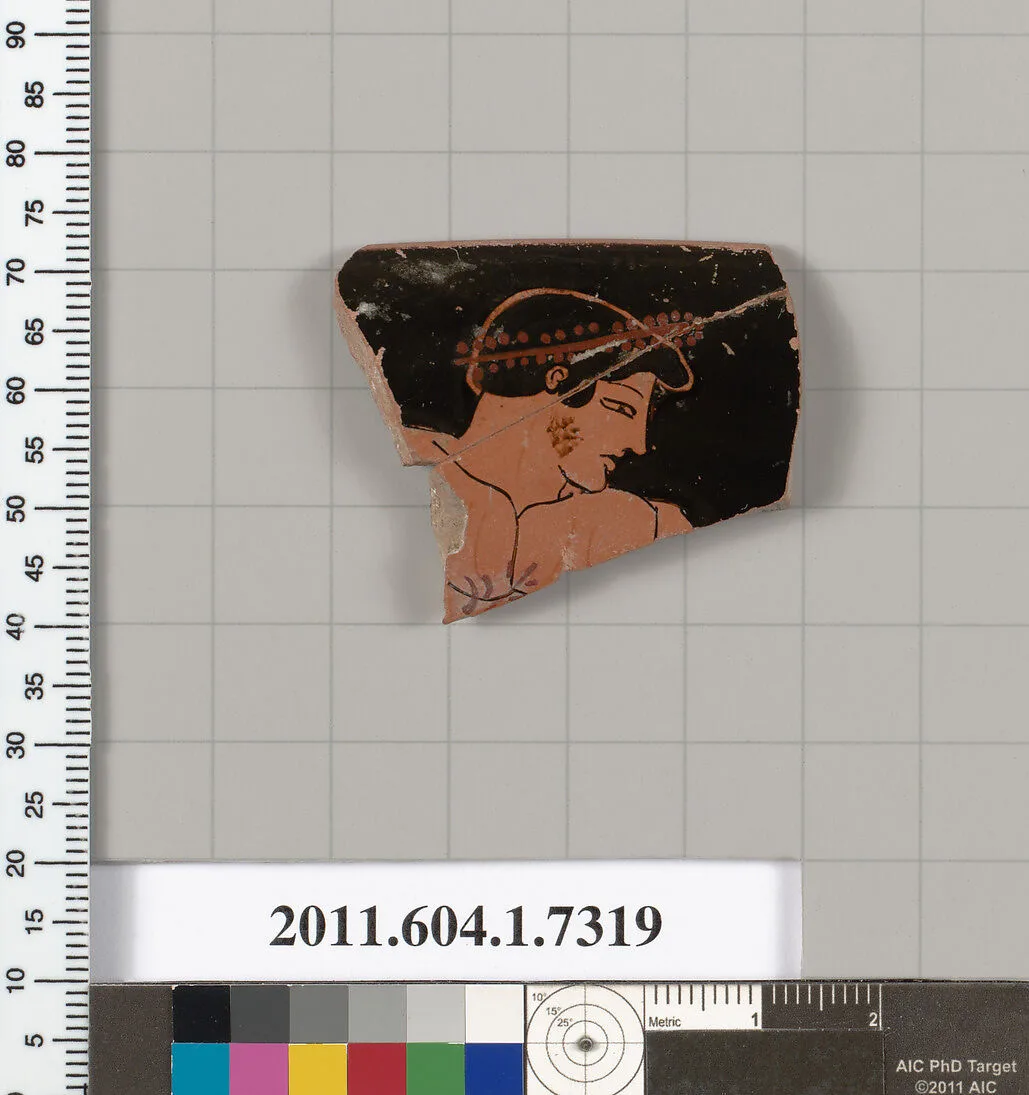 Terracotta rim fragment of a kylix (drinking cup) — Unknown