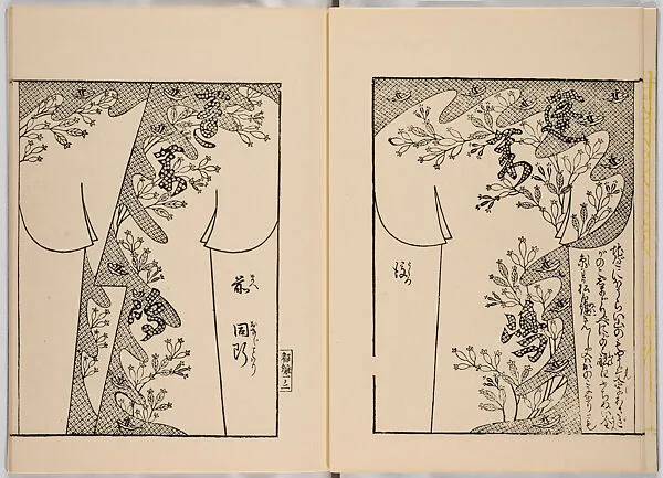 都ひな形|Miyako hinagata, Vol. 2 (kosode patterns from the imperial capital) — Unknown