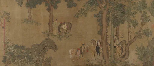 舊傳錢選 錦堂圖 卷|Brocade Hall