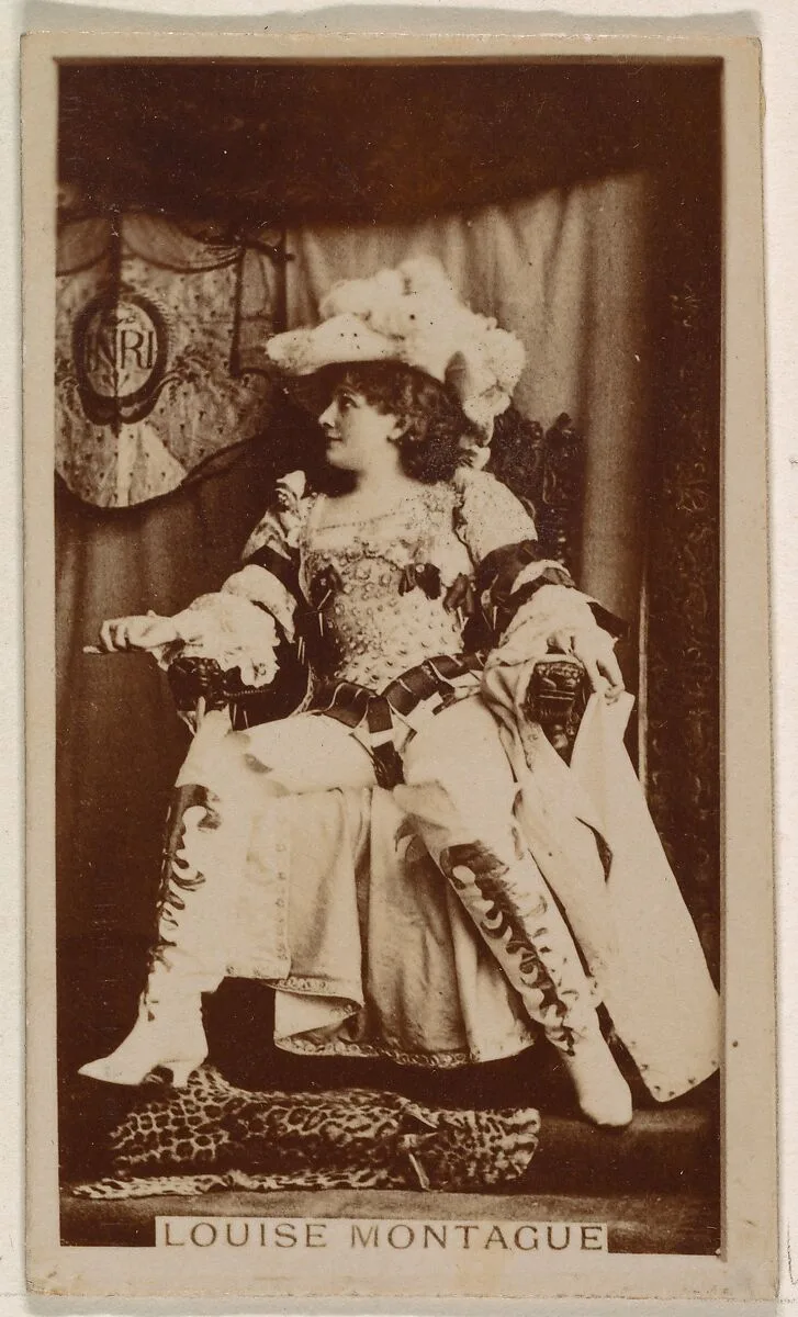 Louise Montague, from the Actresses series (N245) issued by Kinney Brothers to promote Sweet Caporal Cigarettes — Kinney Brothers Tobacco Company