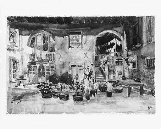 An Old Courtyard in New Orleans