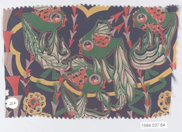 Textile sample, from the ¦Franko Prints¦ series — Joseph Urban|Frank Silk Mills, Inc.