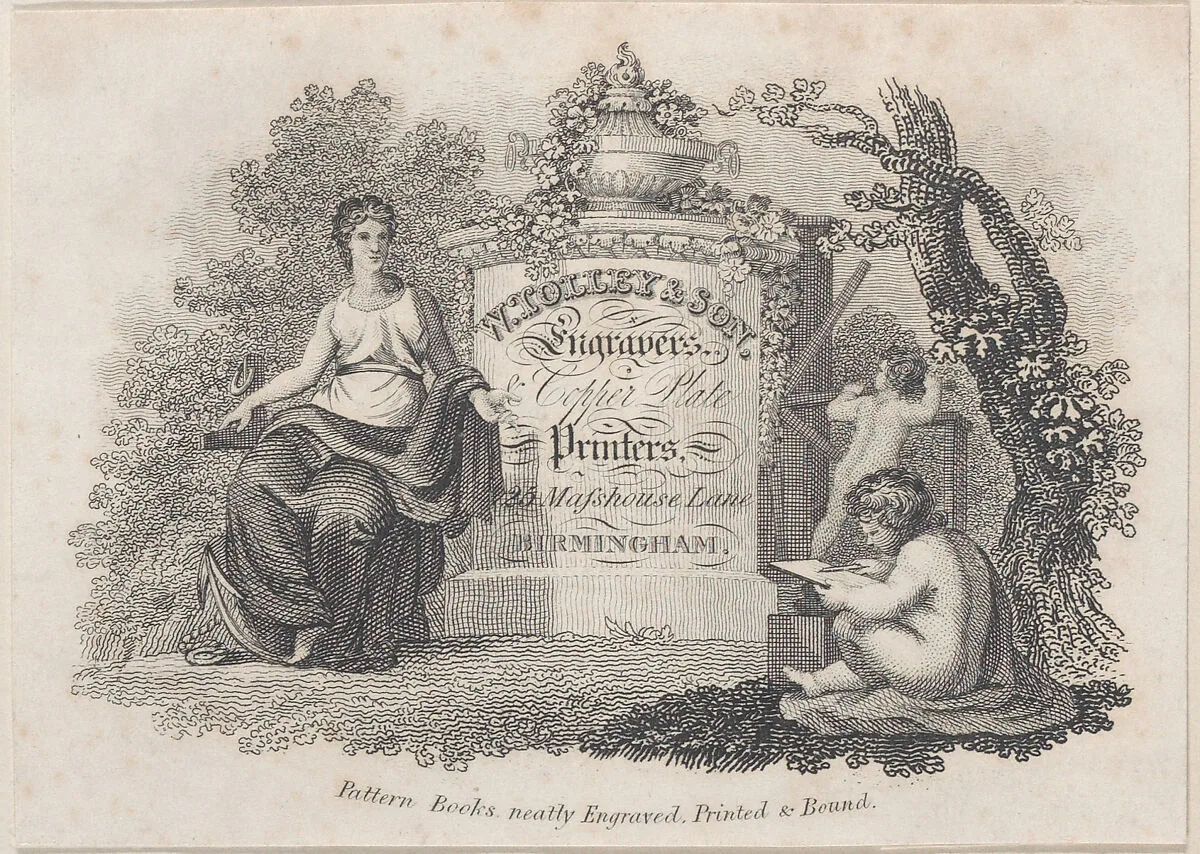Trade Card for W. Holley & Son, Engravers and Printers — Anonymous, British, 19th century
