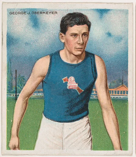 George J. Obermeyer, Track and Field, from Mecca & Hassan Champion Athlete and Prize Fighter collection, 1910