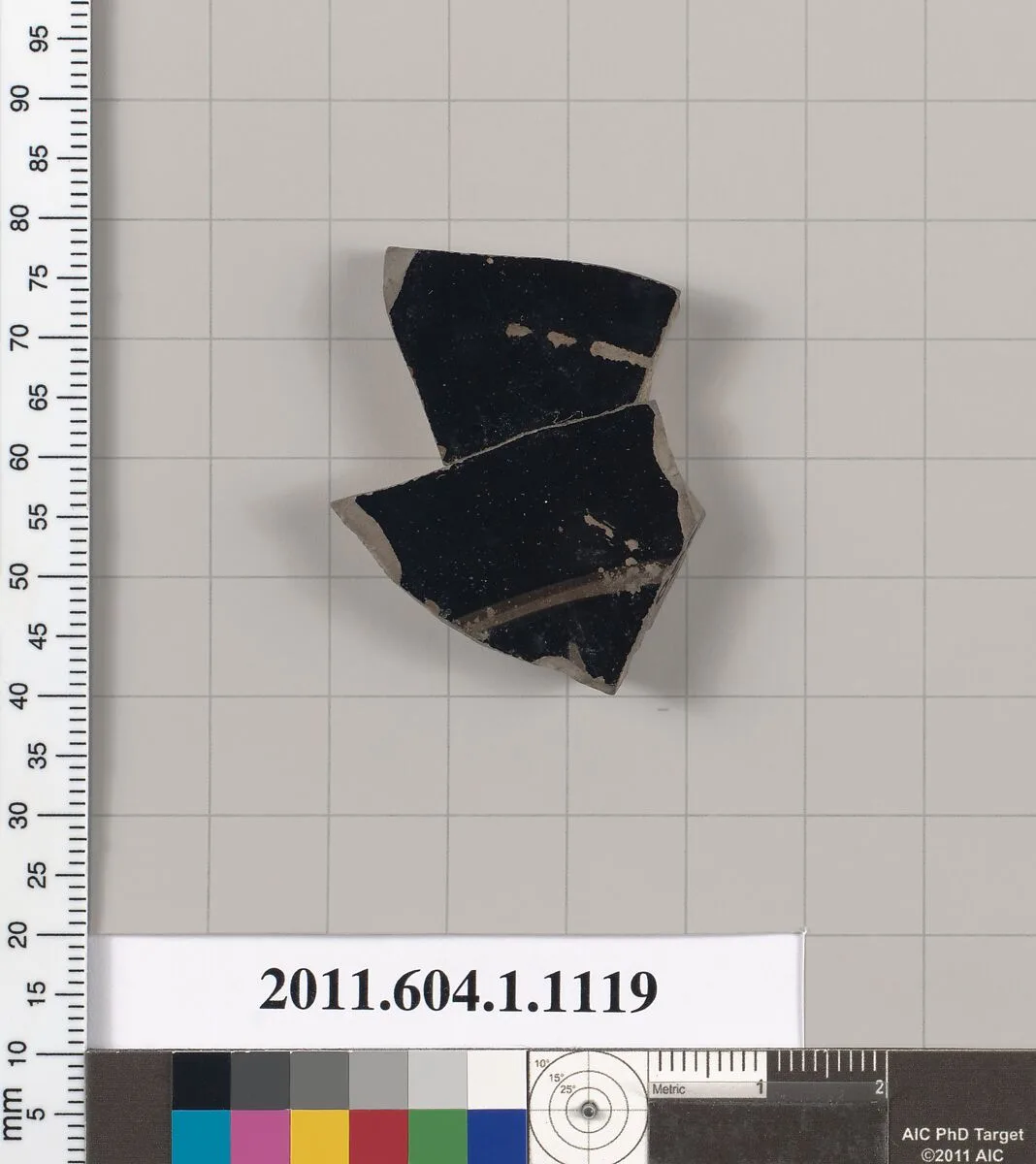 Terracotta fragment of a kylix (drinking cup) — Unknown