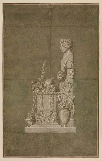 Wallpaper Panel depicting Spring with female herm