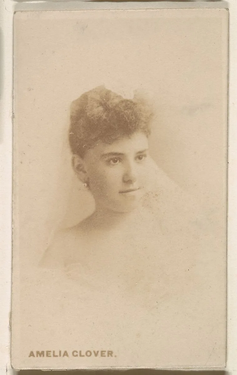Amelia Glover, from the Actresses series (N246), Type 1, issued by Kinney Brothers to promote Sporting Extra Cigarettes — Kinney Brothers Tobacco Company