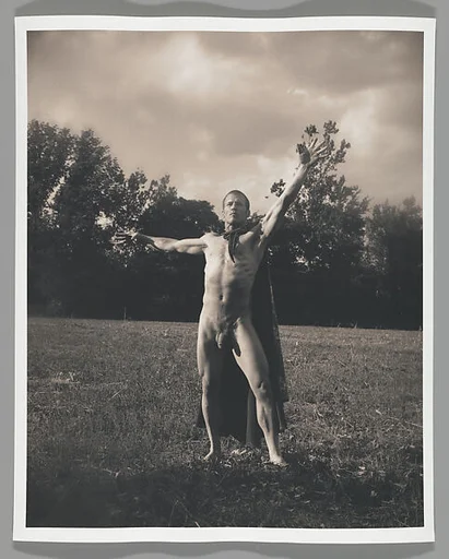 [Standing Male Nude in Landscape]