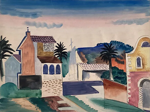 Landscape with Buildings — Jan Matulka