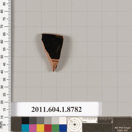 Terracotta fragment of a kylix (drinking cup)