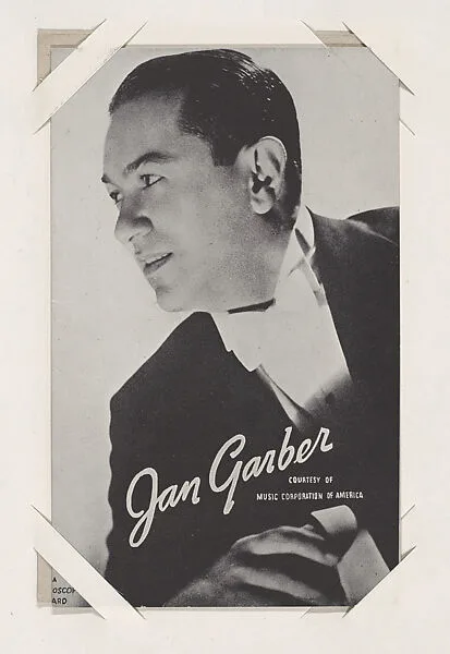 Jan Garber from Mutoscope Music Corporation of America series (W409) — International Mutoscope Reel Company