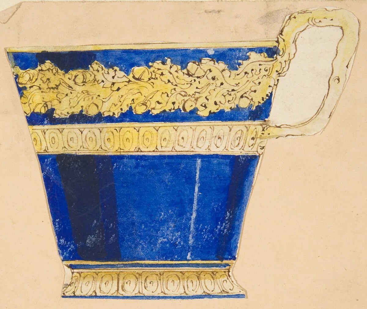 Design for a cup — Anonymous, French, 19th century