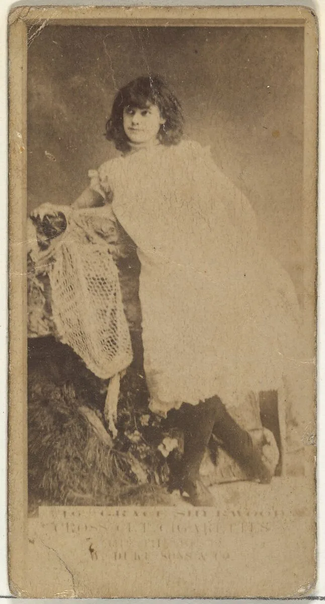 Grace Sherwood, from the Actors and Actresses series (N145-3) issued by Duke Sons & Co. to promote Cross Cut Cigarettes — W. Duke, Sons & Co.
