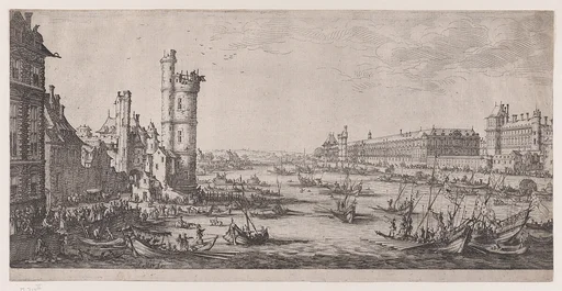 Vue du Louvre (View of the Louvre), from Les Deux Grandes Vues de Paris (The Two Large Views of Paris)