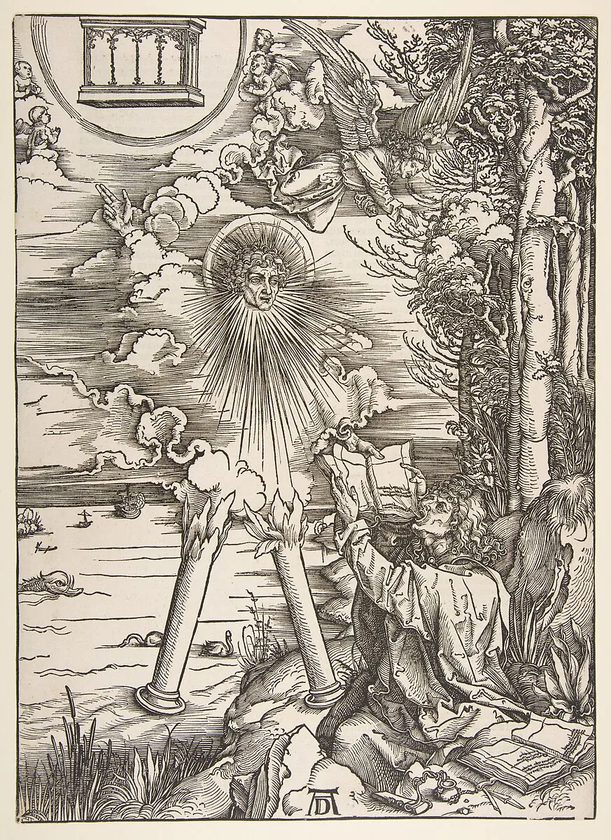 Saint John Devouring the Book, from The Apocalypse — Albrecht Dürer