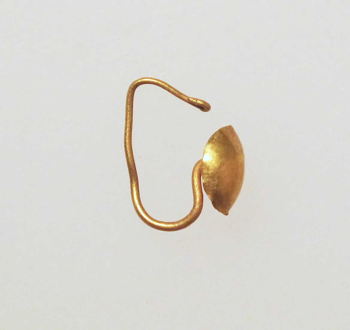 Earring with plain loop and disc — Unknown