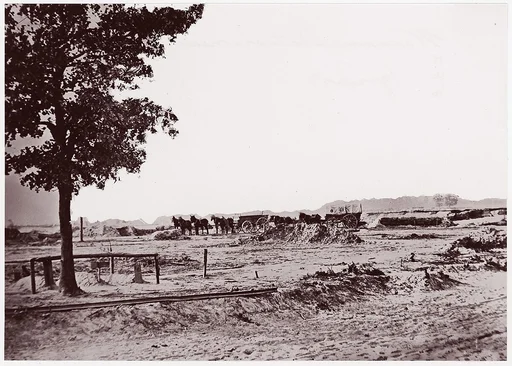 [The Lone Graves at Warren Station, in Front of Petersburg, Virginia]