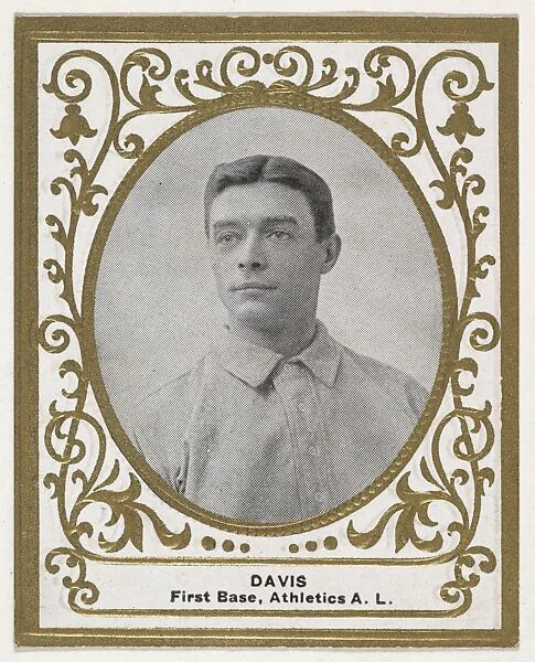 Davis, 1st Base, Athletics, American League, from the Baseball Players (Ramlys) series (T204) issued by the Mentor Company to promote Ramly and T.T.T. Turkish Cigarettes — Carl Homer Studios, Boston|Mentor Company, Boston