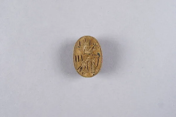 Scarab Inscribed with an Inscription Referring to Horus of Edfu — Unknown
