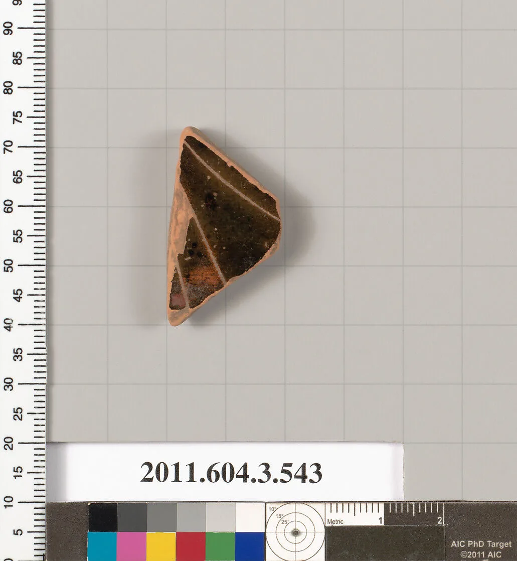 Terracotta fragment of a column-krater (bowl for mixing wine and water) — Unknown