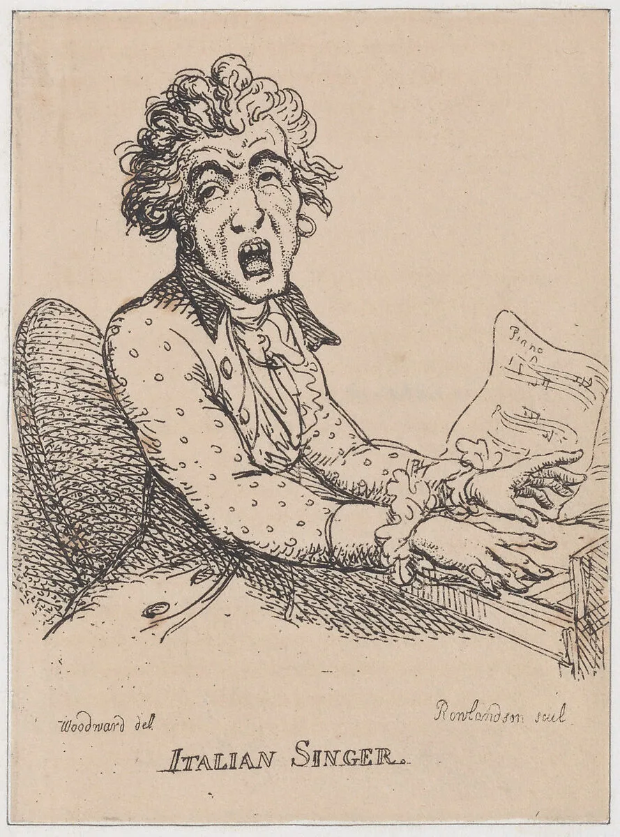 Italian Singer — Thomas Tegg|Thomas Rowlandson|George Murgatroyd Woodward