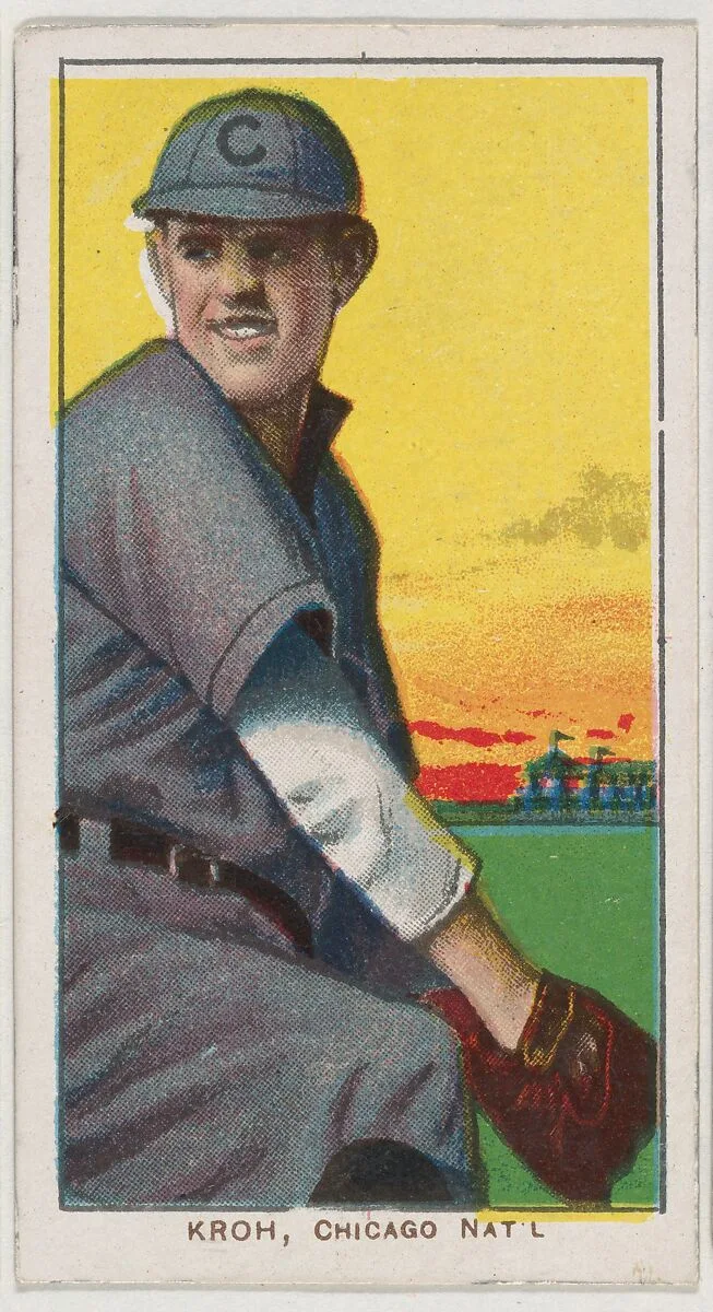 Kroh, Chicago, National League, from the White Border series (T206) for the American Tobacco Company — American Tobacco Company