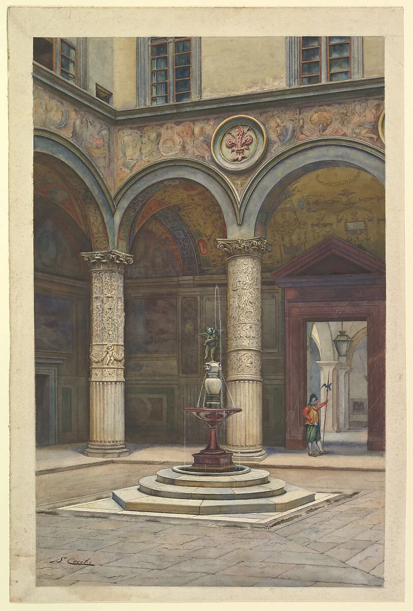 Courtyard of the Palazzo Vecchio, Florence — S. Cecchi