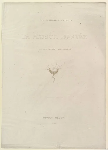 Title page to the series, The Haunted House (La Maison Hantée)