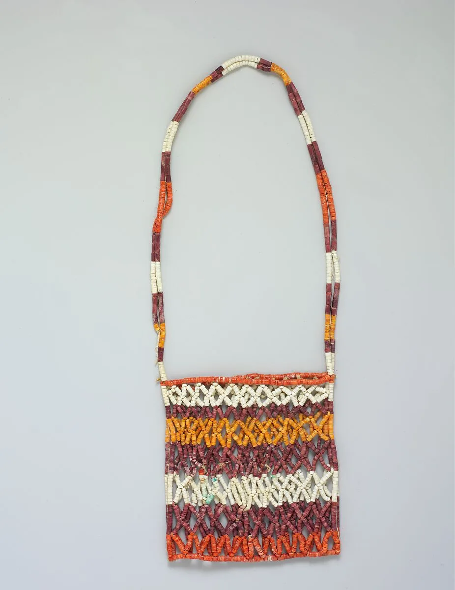 Bag with Shell Beads — Unknown