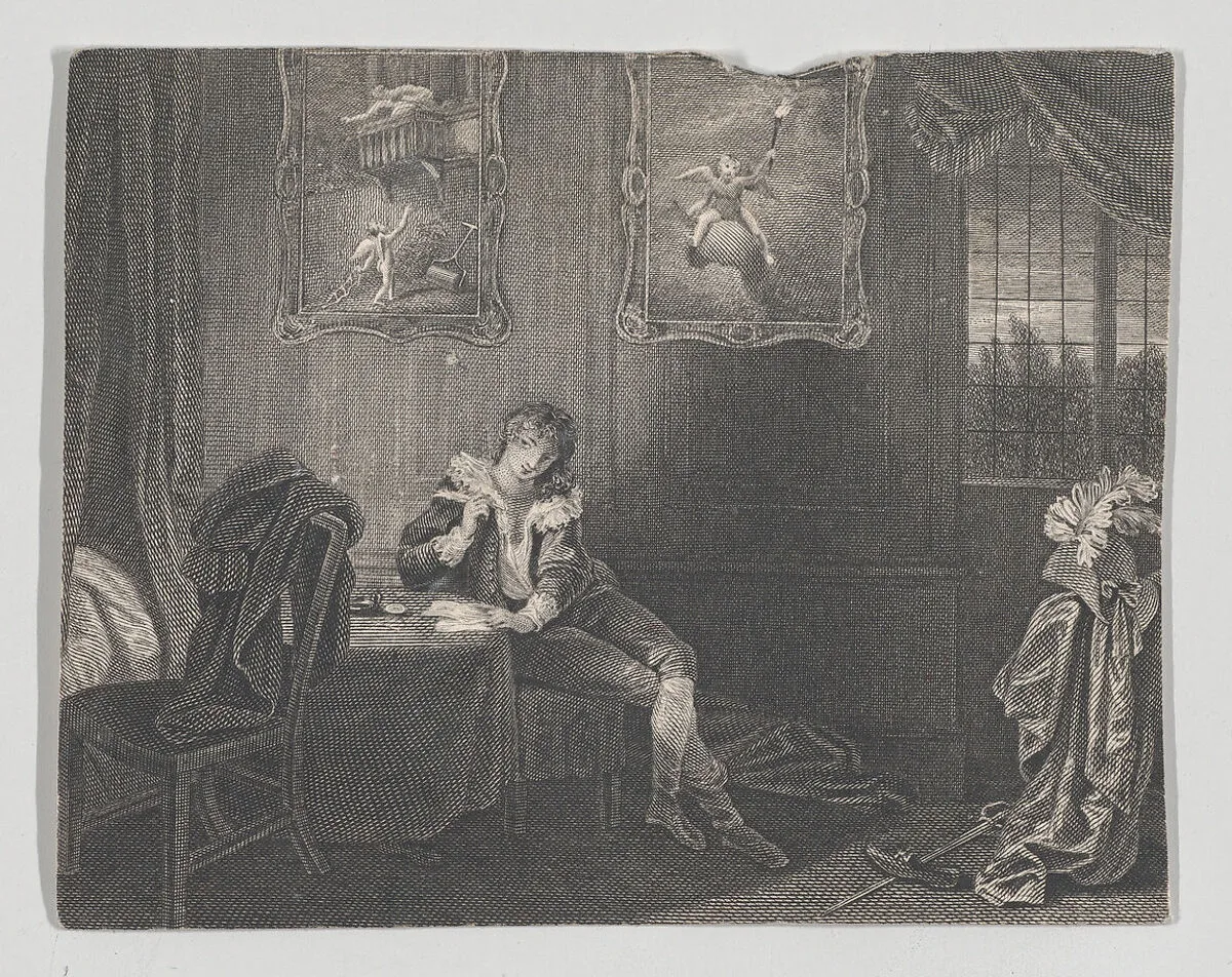 The Lover, from the Seven Ages of Man (Shakespeare, As You Like It, Act 2, scene 7) — William Shakespeare|Charles Heath, the elder|Robert Smirke