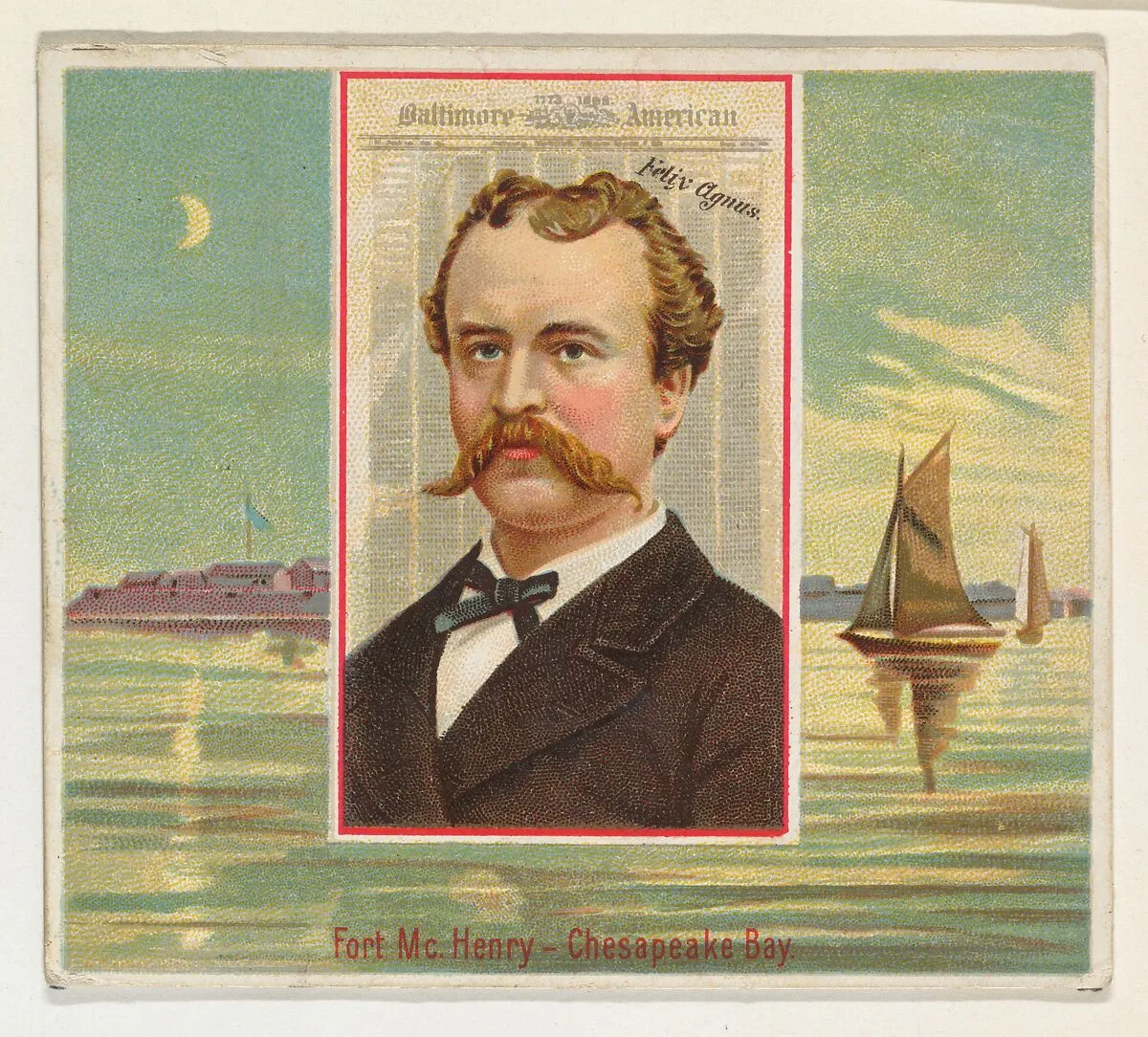 Felix Agnus, Baltimore American, from the American Editors series (N35) for Allen & Ginter Cigarettes — Allen & Ginter