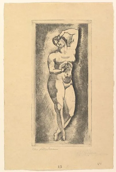Female nude, standing — Elie Nadelman