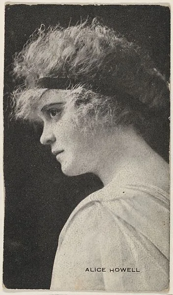 Alice Howell, from the Black and White Movie Stars series (D1), issued by the E. H. Koester Baking Company — E. H. Koester Baking Company, Baltimore