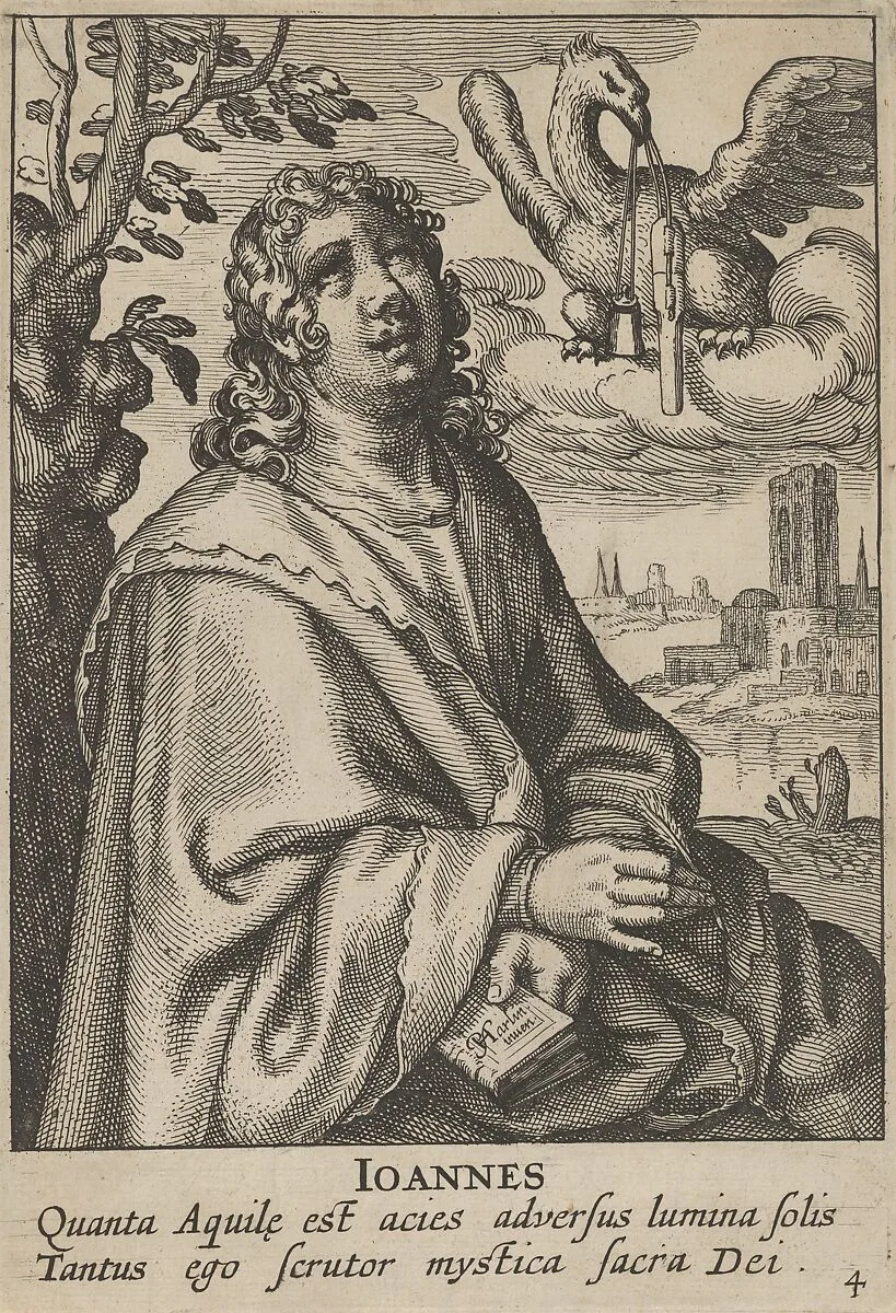 John, from The Four Evangelists — Pieter Feddes van Harlingen|Claes Jansz. Visscher