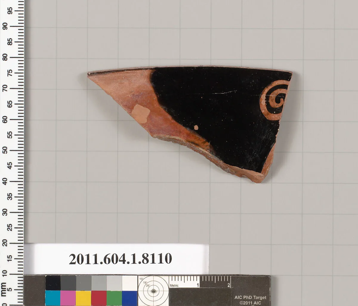 Terracotta rim fragment of a kylix (drinking cup) — Unknown
