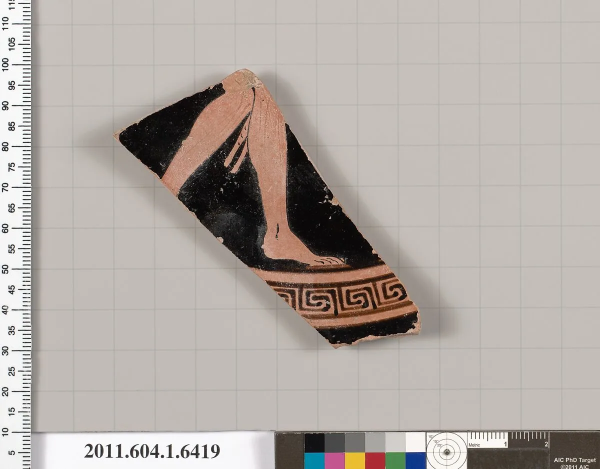 Terracotta fragment of a kylix (drinking cup) — Unknown