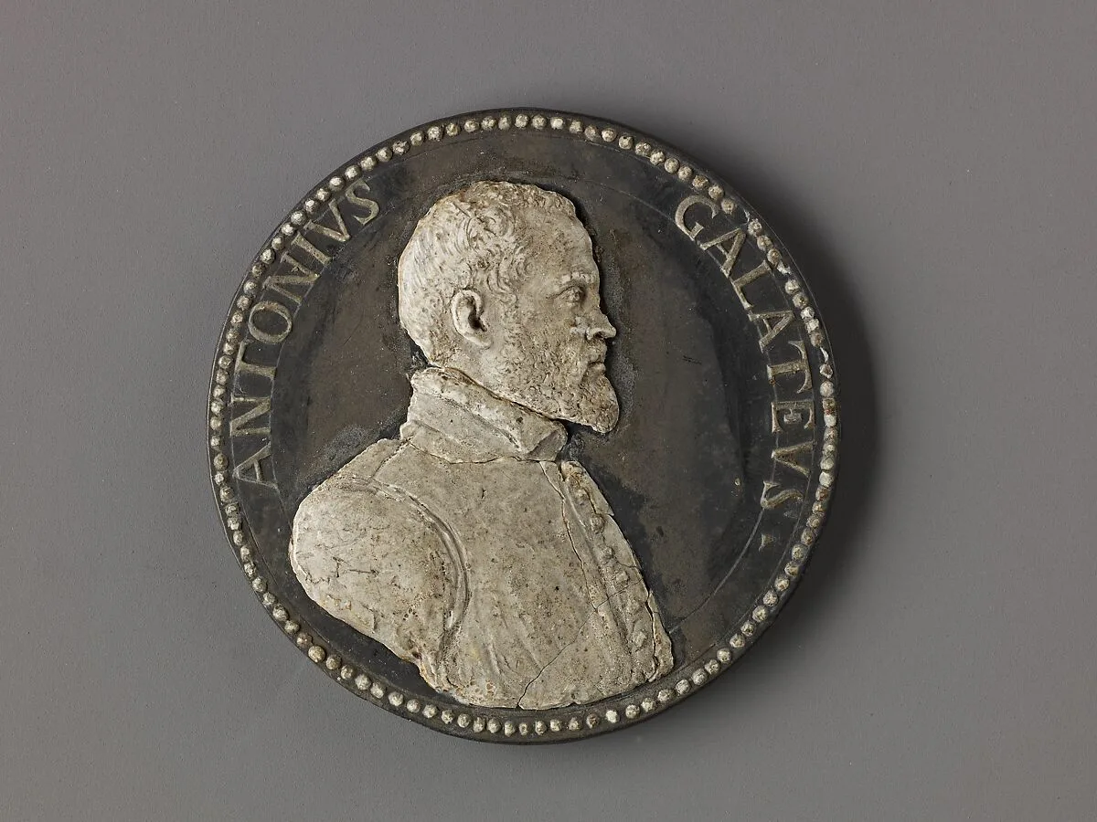 Model for a Medal of Antonio de Ferraris (Il Galateo) — Leone Leoni
