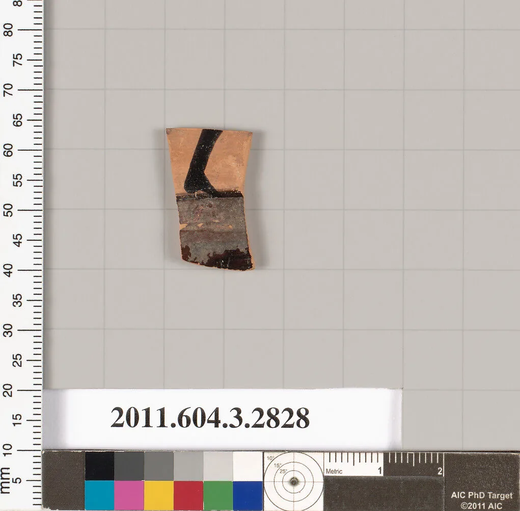 Terracotta fragment of an oinochoe (jug) or an olpe (jug)? — Unknown