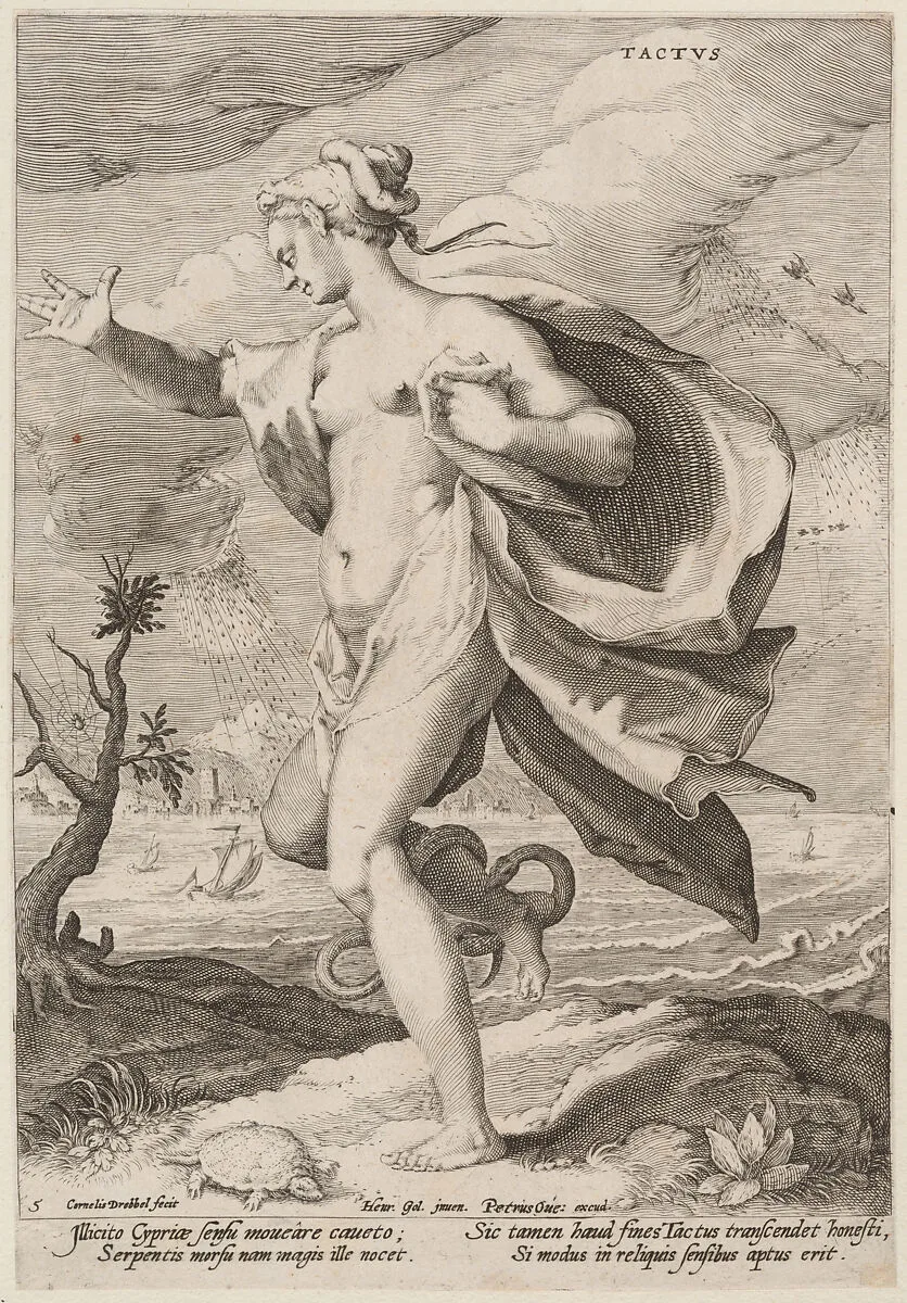 Touch, from the Five Senses — Cornelis Drebbel|Peter Overadt|Hendrick Goltzius