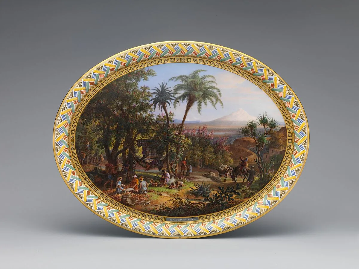 Tray — Jean Charles Develly|Sèvres Manufactory|Pierre Riton|Louis Philippe, King of France