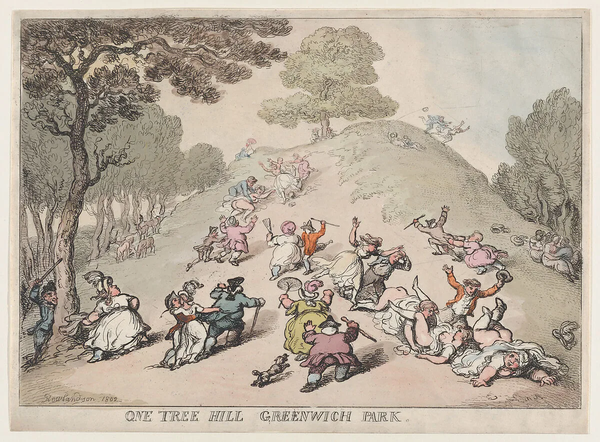 One Tree Hill, Greenwich Park — Thomas Rowlandson