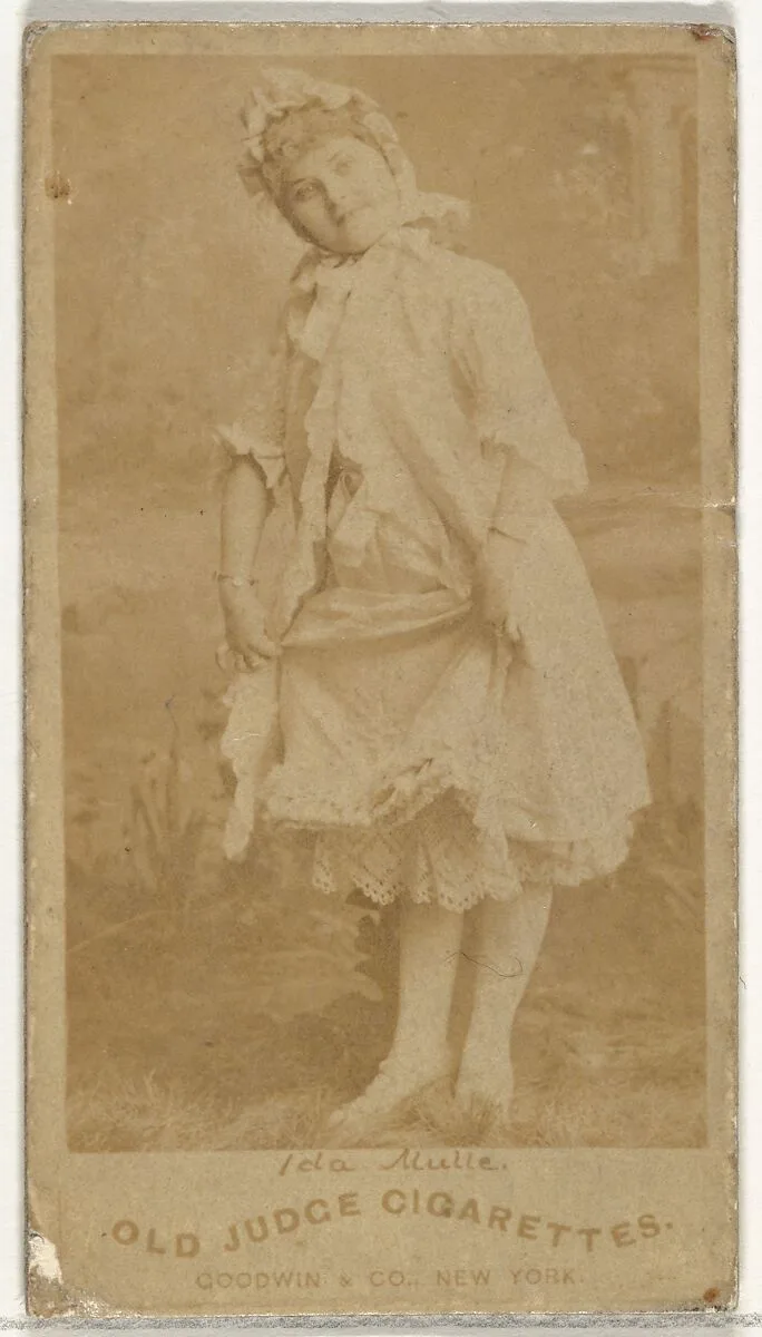 Ida Mulle, from the Actors and Actresses series (N171) for Old Judge Cigarettes — Goodwin & Company