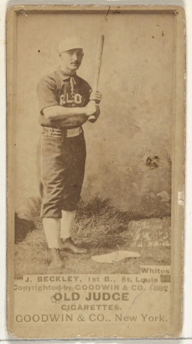 Beckley, 1st Base, St. Louis Whites, from the Old Judge series (N172) for Old Judge Cigarettes — Goodwin & Company